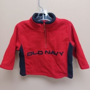 Old Navy half zip fleece 3-6m